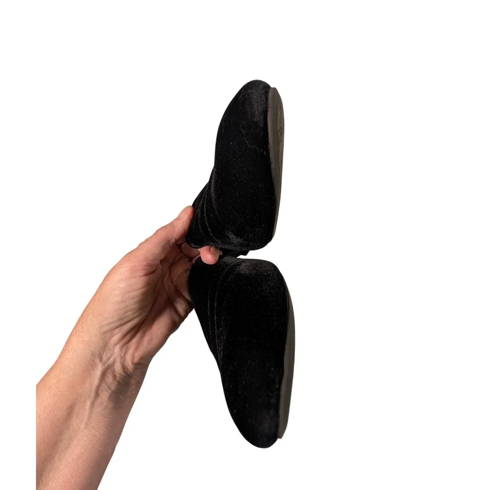 Birdies The Starling Black Velvet Loafers Womens 10 Holiday Fall Flats